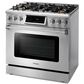 Thor Kitchen 36" Professional Gas Range with Storage Drawer in Stainless Steel, , large