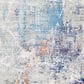 Surya Aisha 2" x 3" Blue, Off-White, Taupe, Dark Purple and Burnt Orange Area Rug, , large