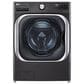 LG 5.2 Cu. Ft. Smart Front Load Washer and 9 Cu. Ft. Front Load Gas Dryer Laundry Pair with Pedestal Storage Drawers in Black Steel, , large