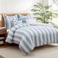 Levtex Cabana Woven 3-Piece King Comforter Set in Coastal Blue and Crisp White, , large
