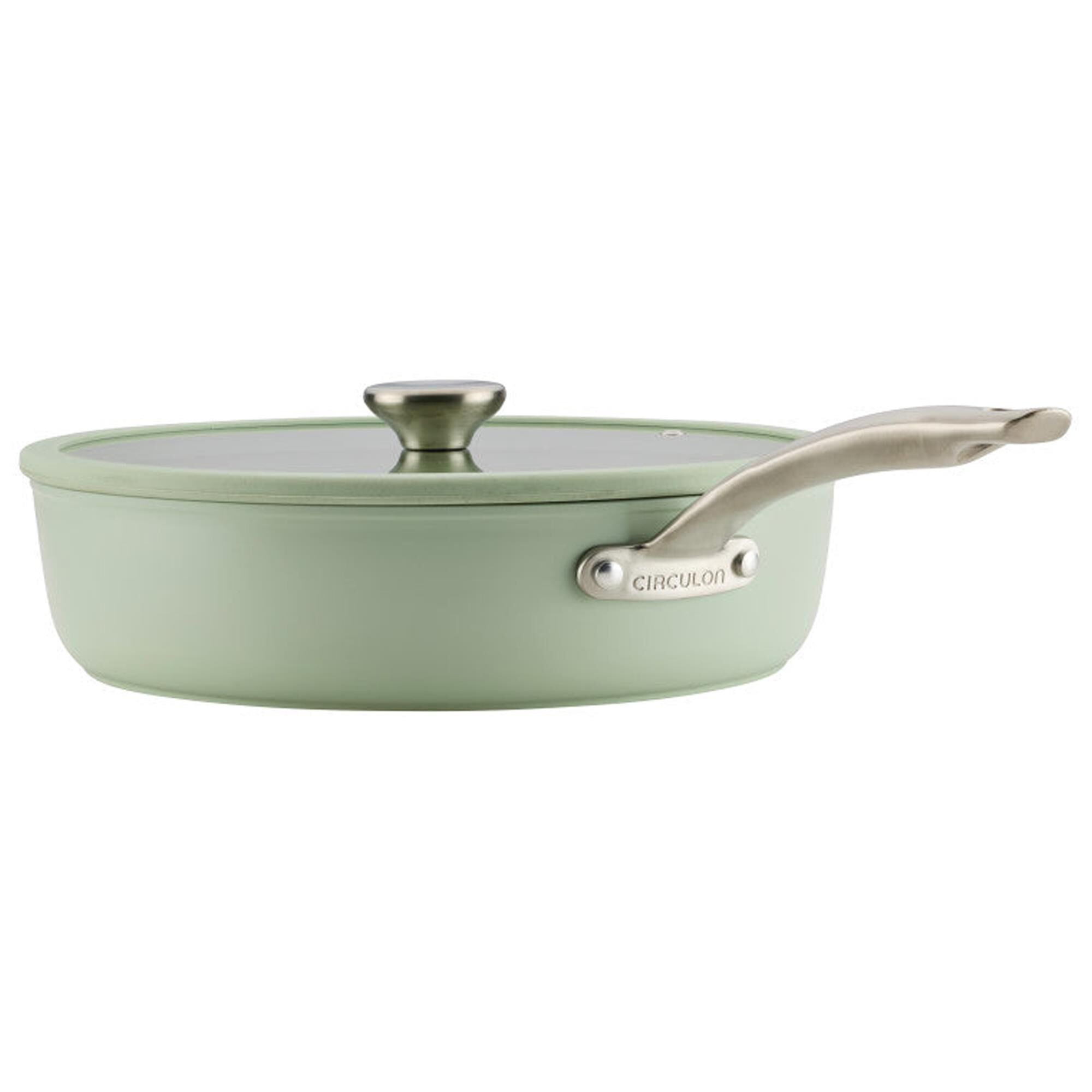 Circulon 5-Quart Ceramic Nonstick Saute Pan with Lid in Sage