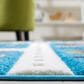 Safavieh Carousel 9" x 12" Blue and Beige Kid Rug, , large