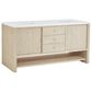 James Martin Vanities Marigot Single 72" Double Vanity in Sun-washed Oak with 3 cm White Zeus Quartz Top, , large