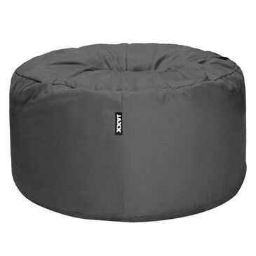 Jaxx 4" Round Bean Bag with Removable Cover in Charcoal, , large