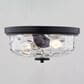Vaxcel Northlake 2-Light Flush Mount in Matte Black, , large