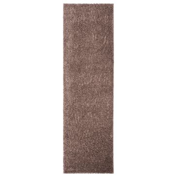 Safavieh August Shag 2"3" x 8" Taupe Runner, , large
