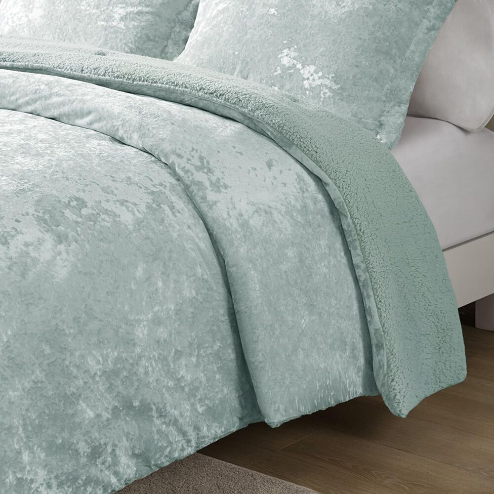 Hampton Park Mira 2-Piece Twin/Twin XL Reversible Comforter Set in Aqua, , large