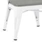 Delta Bistro Chair in White and Grey (Set of 2), , large
