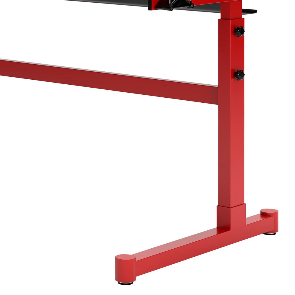 Ashley Lynxtyn Adjustable Height Desk in Red and Black, , large