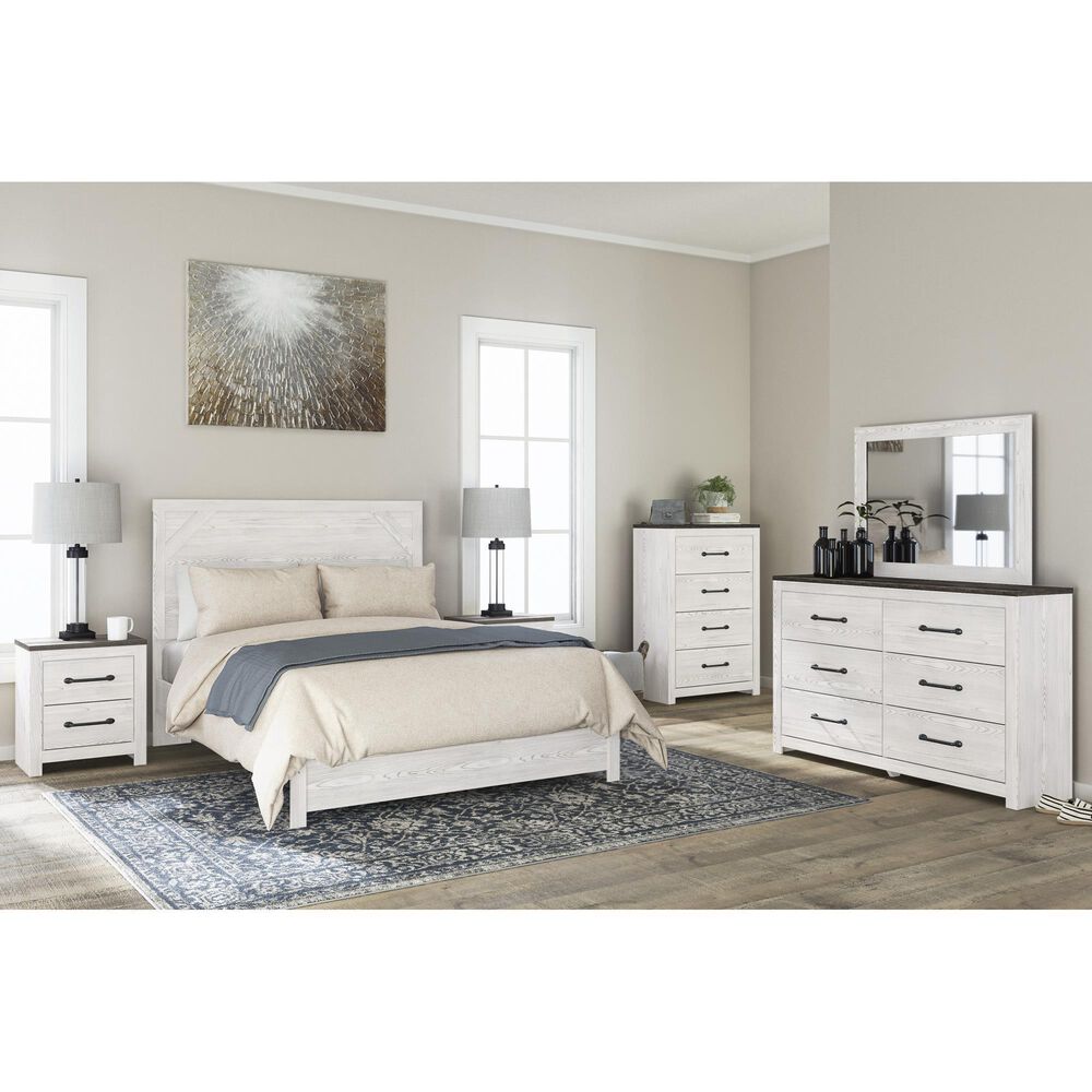 Ashley Gerridan 4-Piece Queen Bedroom Set in White and Gray, , large