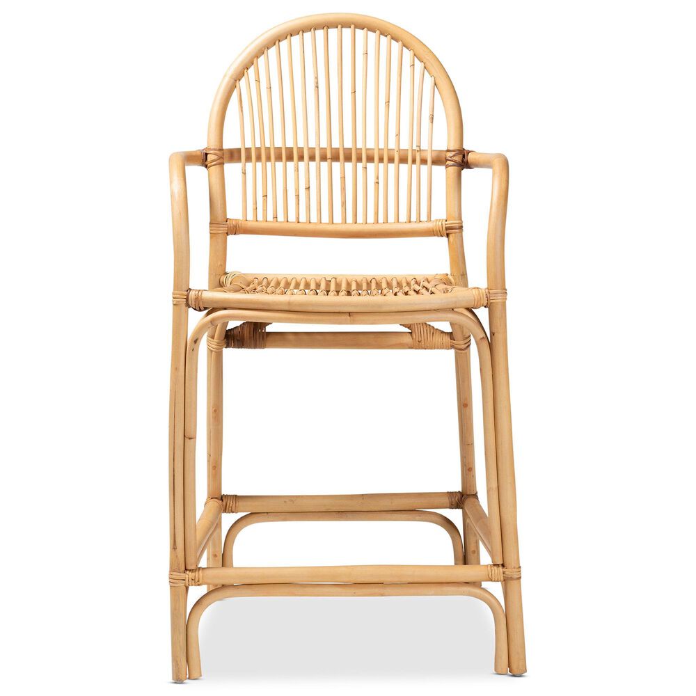 Baxton Studio Tugera Counter Stool in Natural Brown, , large