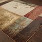 Oriental Weavers Hudson Patchwork Beige 7"8" x 10"10" Area Rug, , large