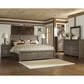 Ashley Juararo King Panel Bed in Dark Brown, , large