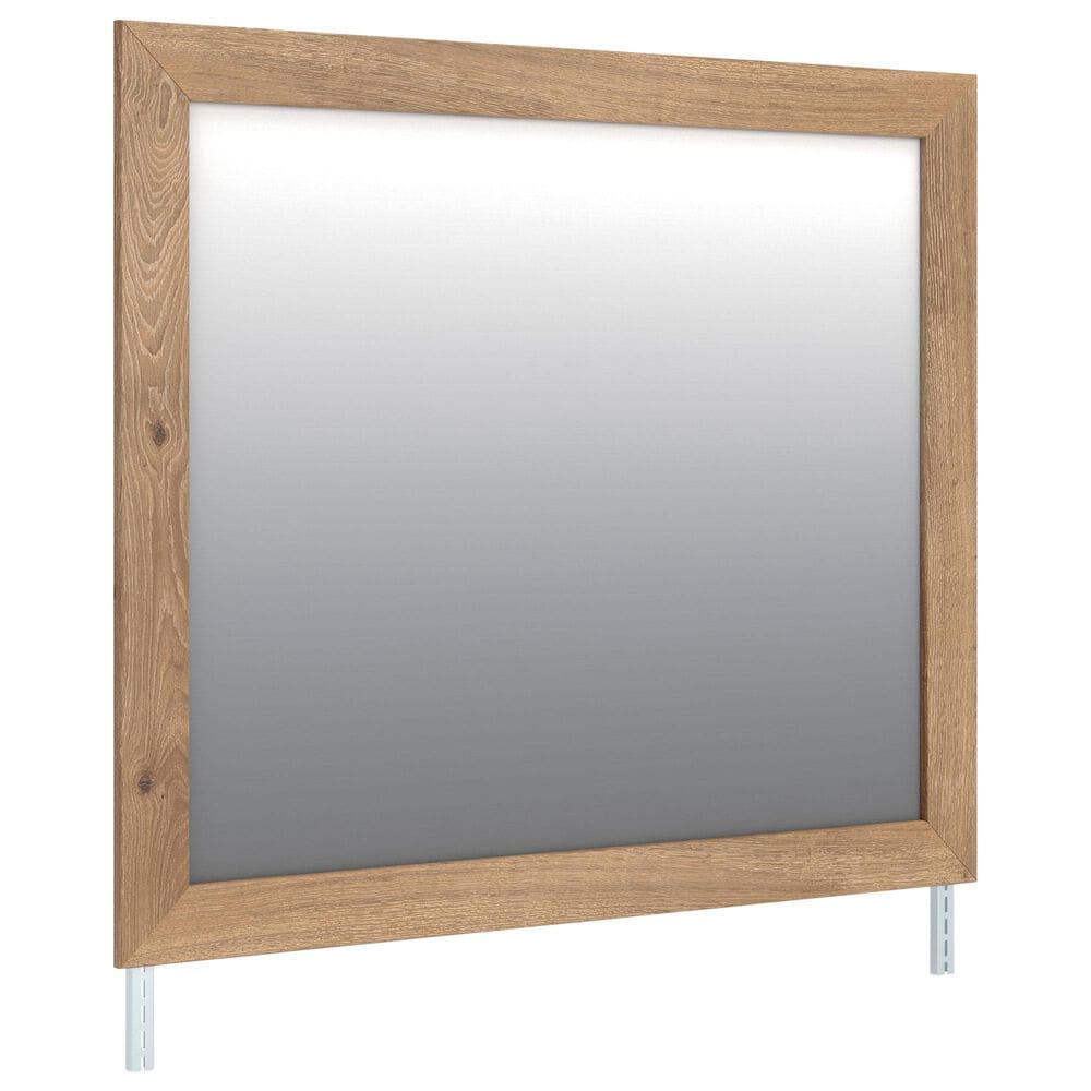 Ashley Brozmont Dresser Mirror in Natural Brown, , large