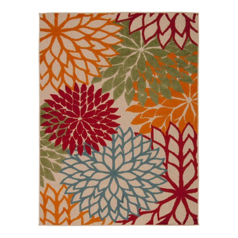 Nourison Aloha ALH05 5"3" x 7"5" Green Area Rug, , large