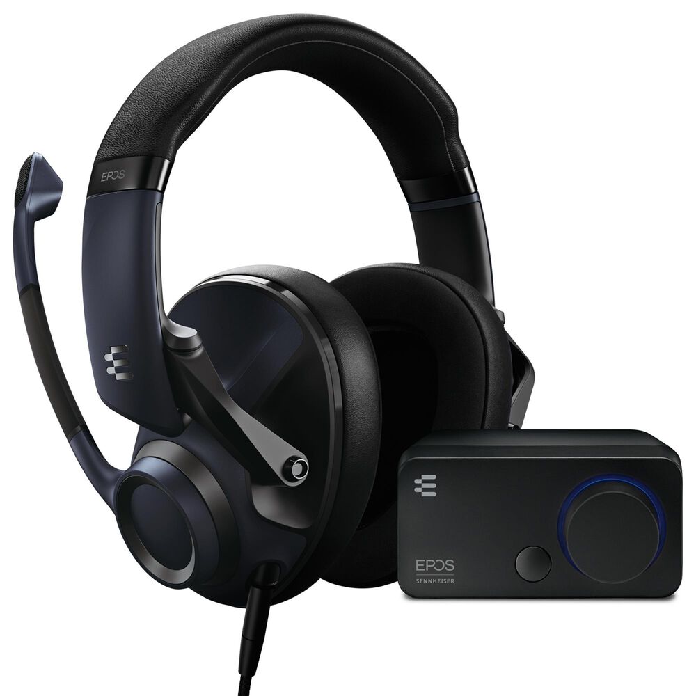 EPOS H6PRO Audio Bundle - Closed Acoustic Wired Gaming Headset with External Sound Card in Black, , large