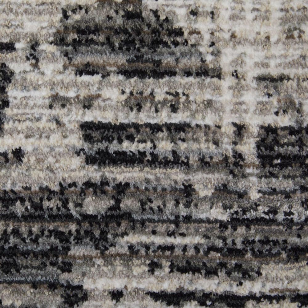 Feizy Sonora 5&#39; x 7&#39;6&quot; Gray and Ivory Area Rug, , large