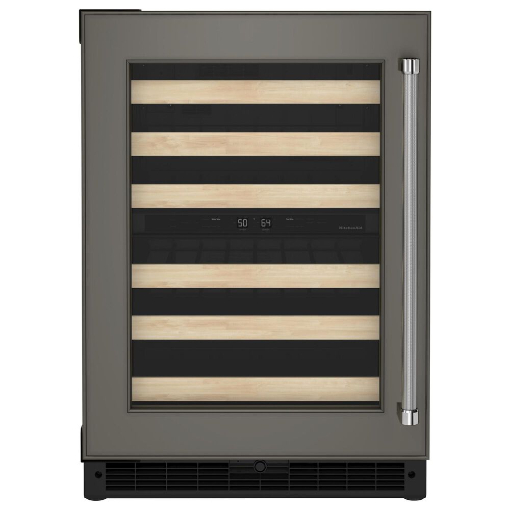 KitchenAid 24" Undercounter Wine Cellar with Wood-Front Racks and Left Hinge - Panel Sold Separately, , large