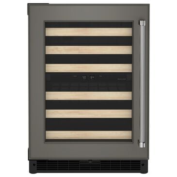 KitchenAid 24" Undercounter Wine Cellar with Wood-Front Racks and Left Hinge - Panel Sold Separately, , large