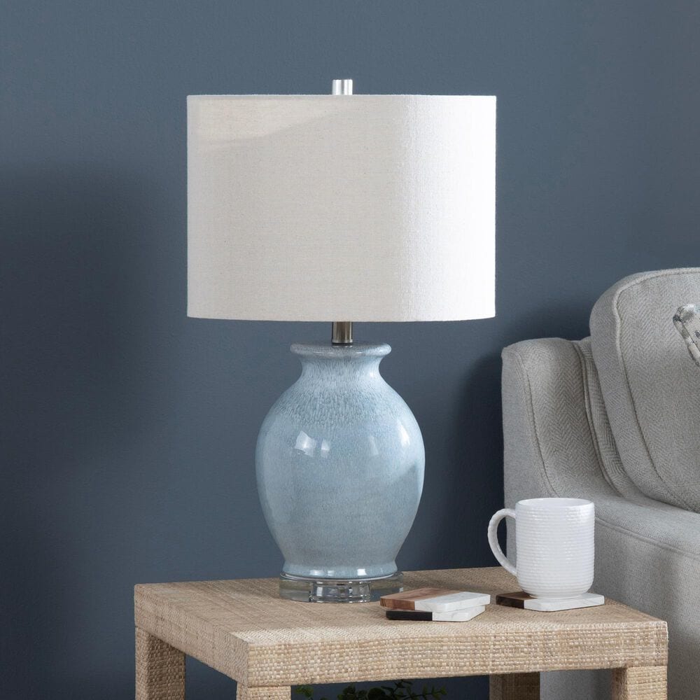 Crestview Collection Meadows Table Lamp in Light Blue, , large