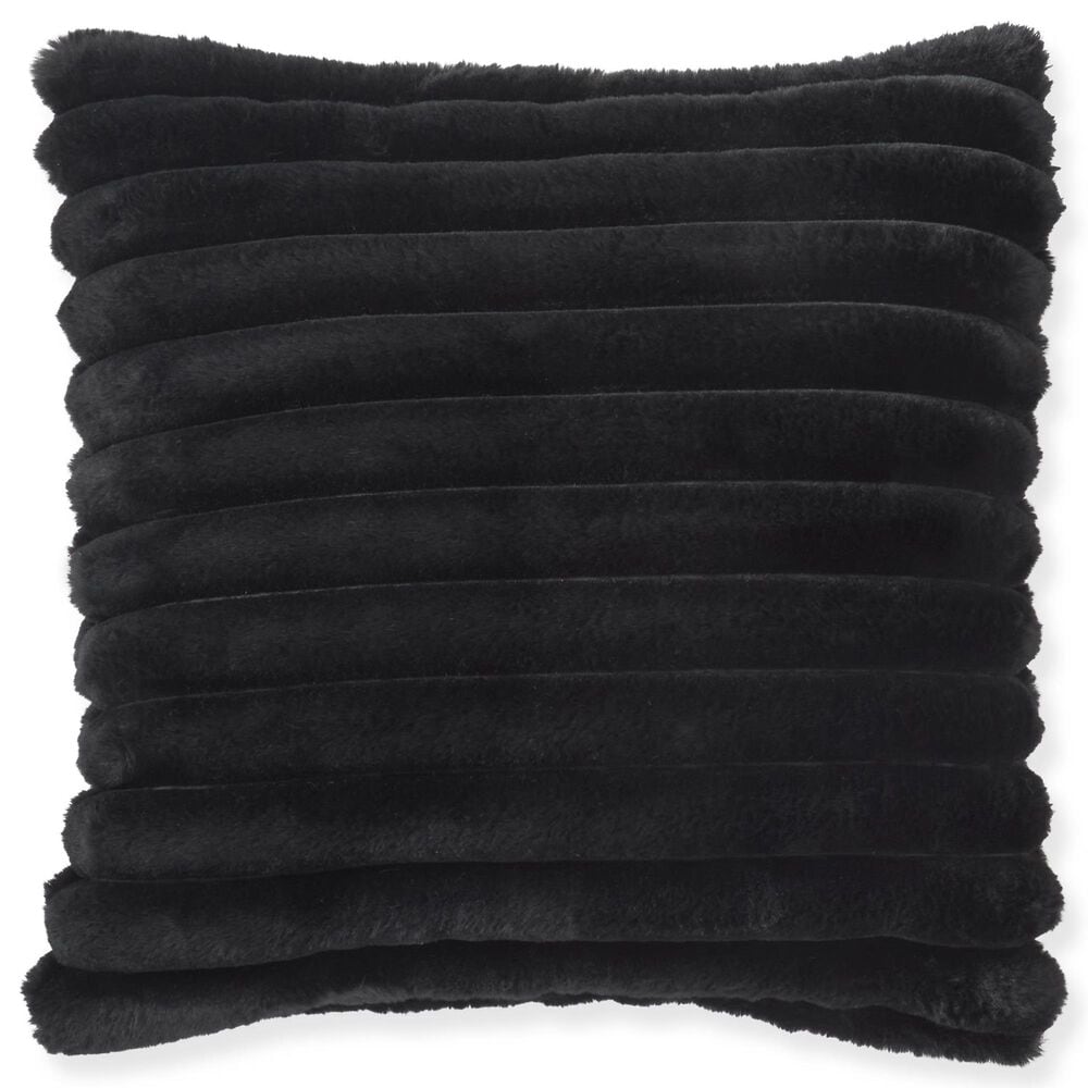 K & K Interiors 18" Square Throw Pillow in Black, , large