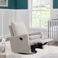 M Design Village Uptown Swivel Push Back Rocker Recliner in Sand, , large