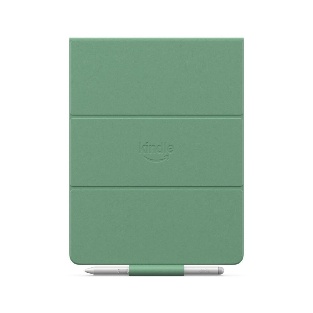 Amazon Kindle Scribe Folio Cover with Magnetic Attach - Plant-Based Leather in Matcha, , large
