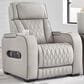 Ashley Boyington Leather Power Recliner in Gray, , large