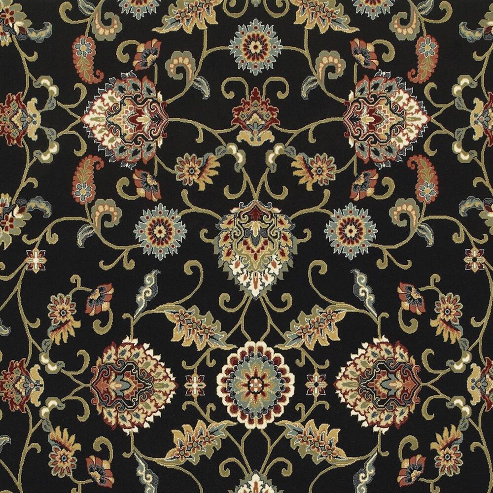Oriental Weavers Kashan 9946K 9&#39;10&quot; x 12&#39;10&quot; Black Area Rug, , large
