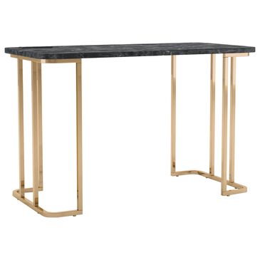Furniture of America Knowles Writing Desk in Black and Gold, , large