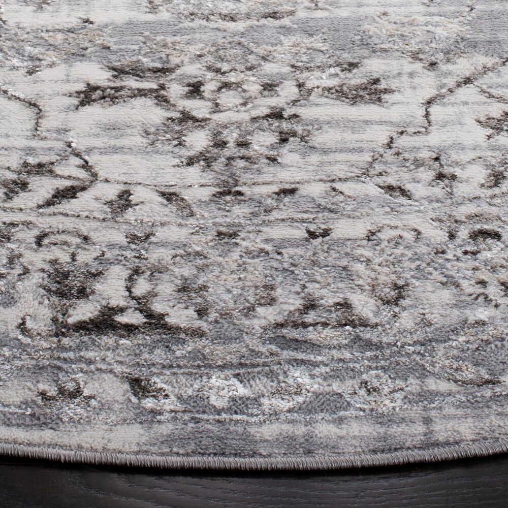 Safavieh Orchard  6&#39;7&quot; Round Grey and Light Grey Area Rug, , large