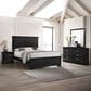 Crown Mark Amalia 4-Piece Queen Bedroom Set in Black, , large