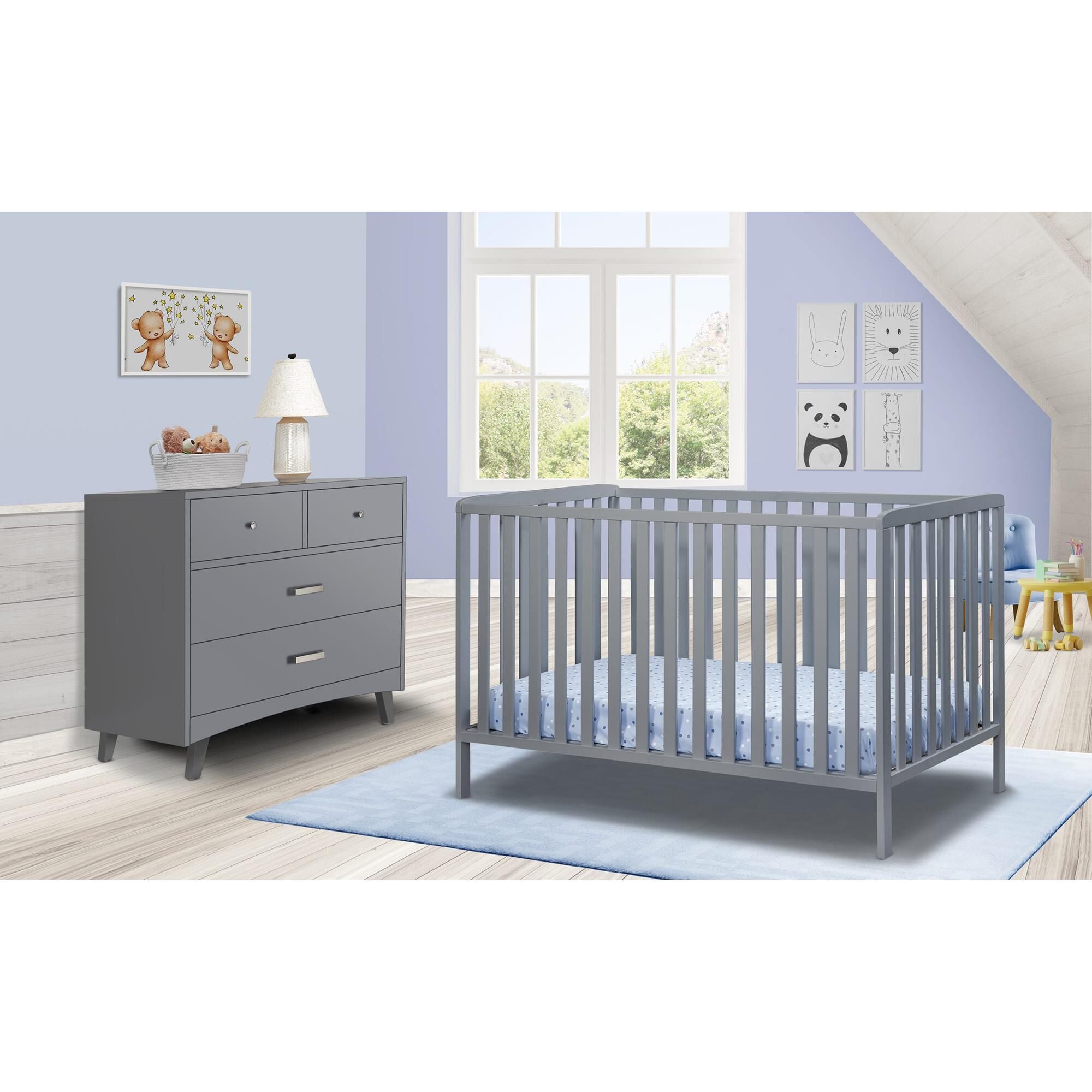 Sorelle grey crib hotsell