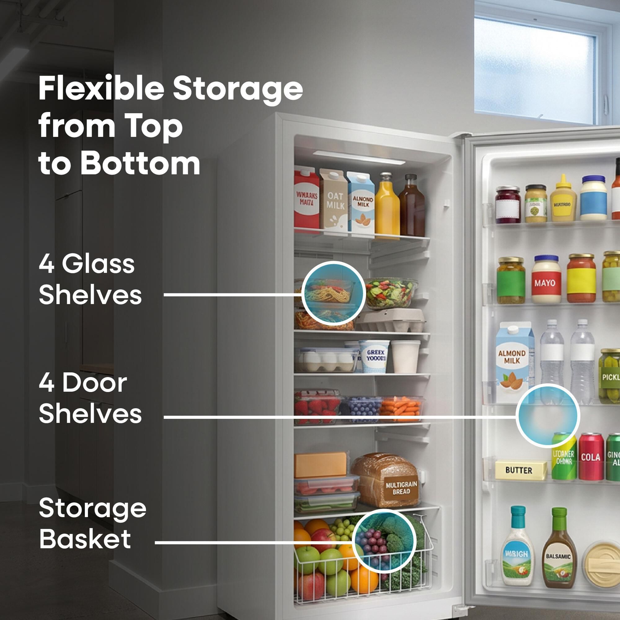 Element 17 Cu. Ft. Upright Convertible Freezer/Refrigerator in White