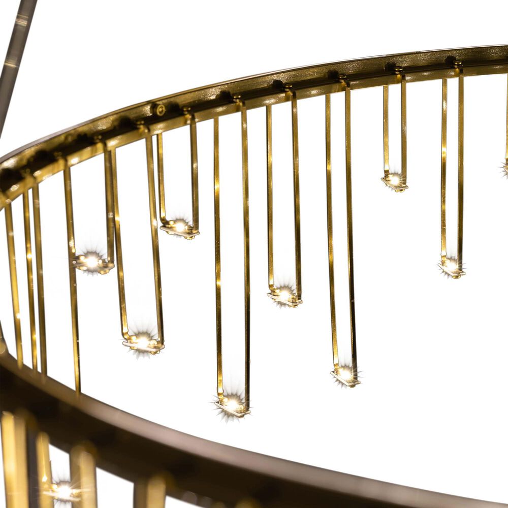 Golden Lighting Lucerna 26" 1-Light LED Chandelier in Gold, , large