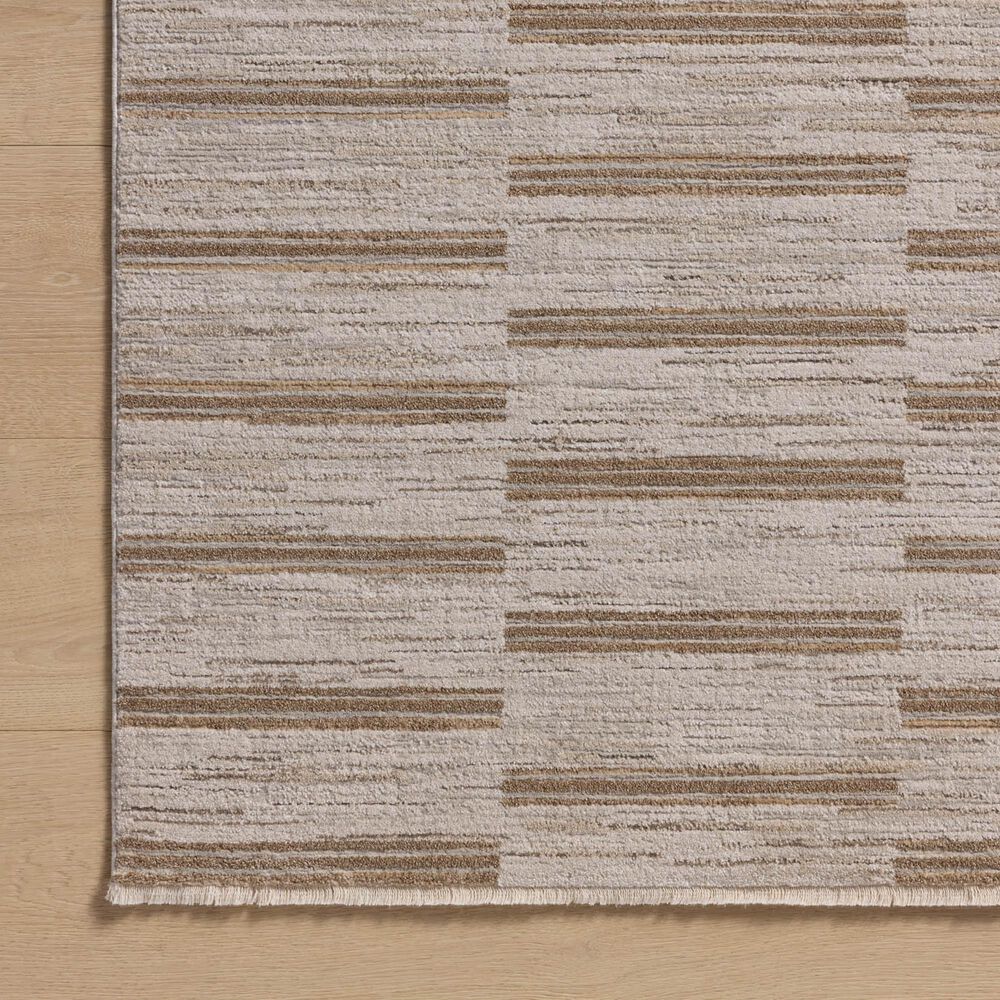 Amber Lewis x Loloi Cali 6&#39;7&quot; x 9&#39;2&quot; Ivory and Tobacco Area Rug, , large