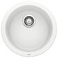 Blanco Rondo 18" Dual Mount Bar Sink in White, , large
