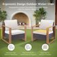 Sunwell Garden 7-Piece Patio Conversation Set in Beige, , large