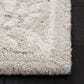 Safavieh Micro-Loop Damask 5" x 8" Silver and Ivory Area Rug, , large