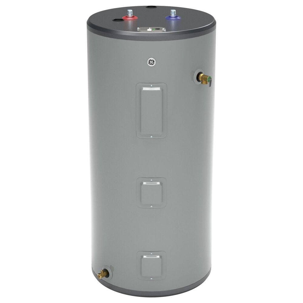 GE Appliances 50-Gallon Short Electric Water Heater in Gray, , large