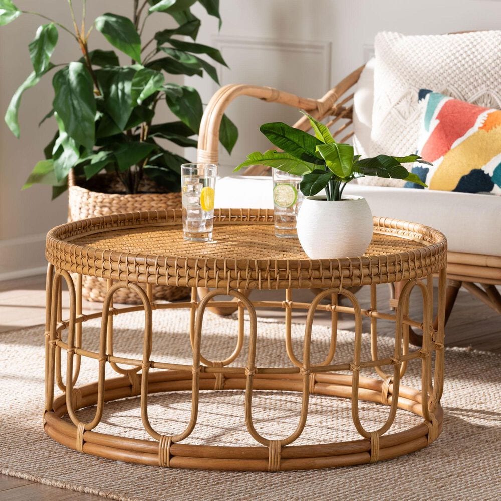 Baxton Studio Phoenix Coffee Table in Light Honey, , large