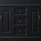 James Martin Vanities Brookfield 72" Double Bathroom Vanity in Antique Black with 3 cm Eternal Jasmine Pearl Quartz Top and Rectangle Sinks, , large