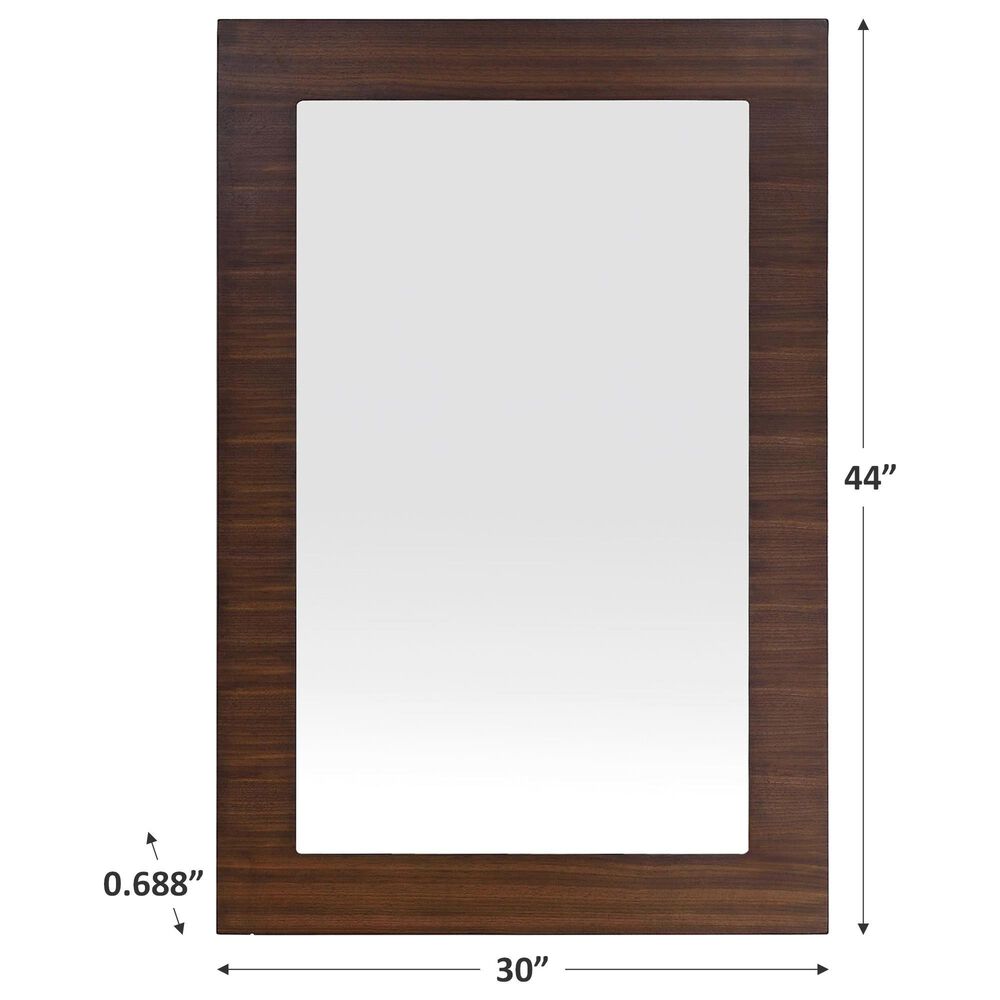 James Martin Metropolitan 30&quot; Mirror in American Walnut, , large