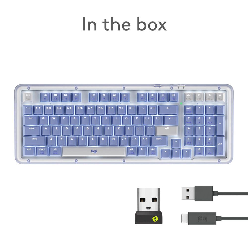 Logitech Alto Keys K98M Wireless Mechanical Keyboard in Lilac, , large