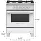 Fisher & Paykel 30" Freestanding Classic Gas Range in White, , large