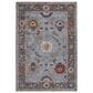 RIZZY Sapphire Blue and Gray 5" x 8" Area Rug, , large