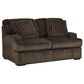 Ashley Aylesworth Stationary Loveseat in Chocolate, , large