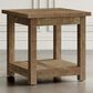 Waltham Reclamation 1-Shelf End Table in Brown, , large