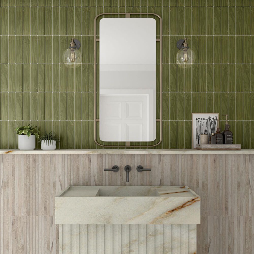 Dal-Tile Artcrafted Fern 3" x 12" Ceramic Tile, , large