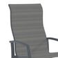 Tropitone Muirlands High Back Dining Chair with Gray Gate Sling in Graphite, , large